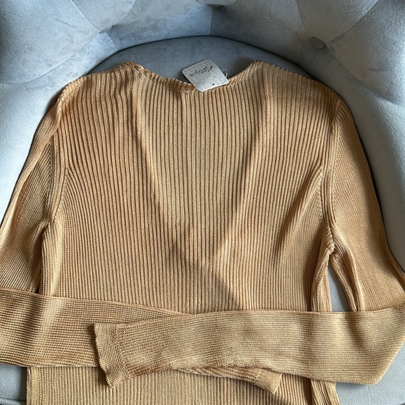 NWT Free People Marlena Cardi Velvet Sands - Picture 10 of 11